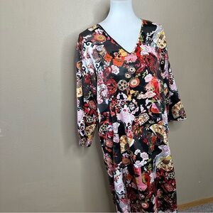 Cruz Floral V-Neck Dress